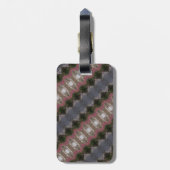 BC Herfst Trees Ikat 6 Bagagelabel (Achterkant verticaal)