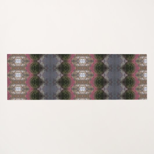 BC Herfst Trees Ikat 6 Yogamat (Achterkant (horizontaal))