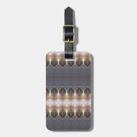 BC Herfst Trees Ikat 7 Bagagelabel (Voorkant verticaal)