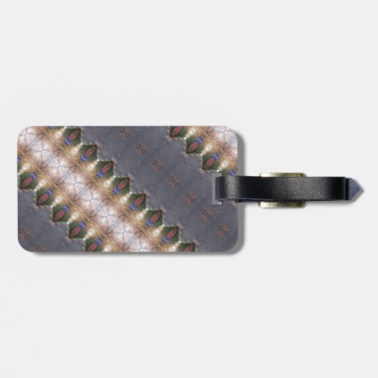 BC Herfst Trees Ikat 7 Bagagelabel (Achterkant horizontaal)