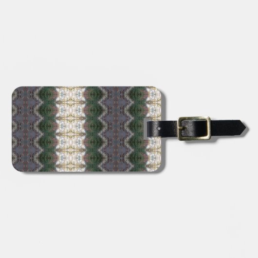 BC Herfst Trees Ikat 9 Bagagelabel (Voorkant horizontaal)