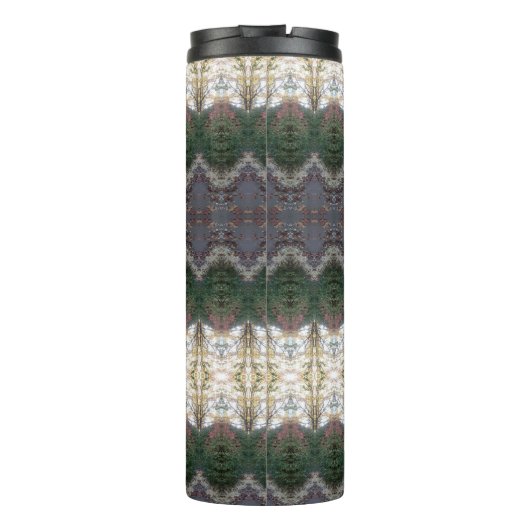 BC Herfst Trees Ikat 9 Thermosbeker (Achterkant)