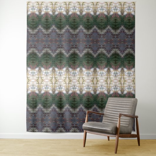 BC Herfst Trees Ikat 9 Wandkleed (In situ)