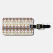 BC Herfst Trees Ikat Bagagelabel (Voorkant horizontaal)