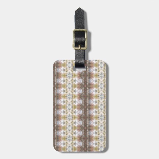 BC Herfst Trees Ikat Bagagelabel (Voorkant verticaal)