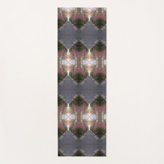 BC Herfst Trees Ikat Pouf Yogamat (Voorkant)