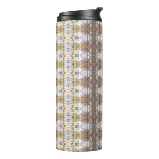 BC Herfst Trees Ikat Thermosbeker (Gedraaid links)