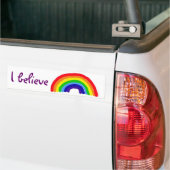 BC- Ik geloof dat regenboogsticker Bumpersticker (Op Truck)
