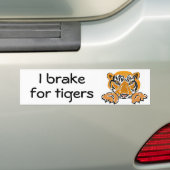 BC- Ik rem voor tijgers bumpersticker (Op auto)