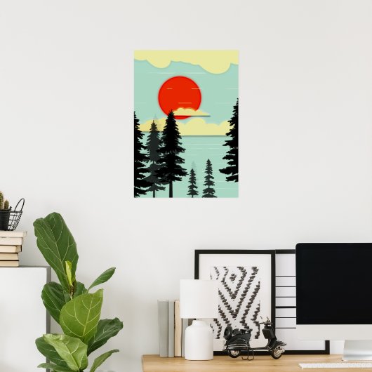 BC LANDSCHAP  POSTER (Thuiskantoor)