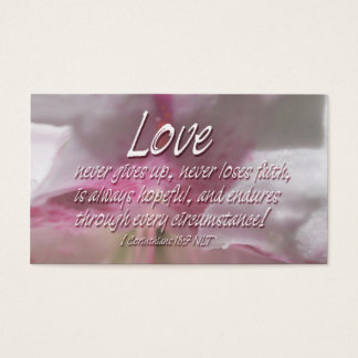 BC Liefde Geschriften Visitekaartje