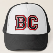 'BC'-monogram Trucker Pet (Voorkant)