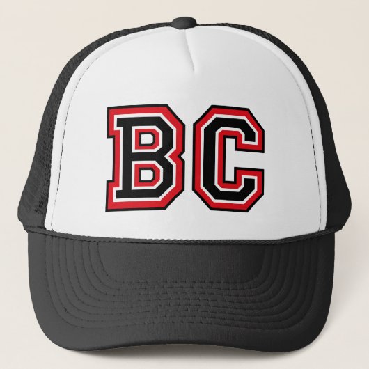 'BC'-monogram Trucker Pet (Voorkant)
