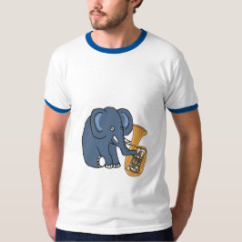 BC- olifant die een Tuba-Shirt afspeelt T-shirt
