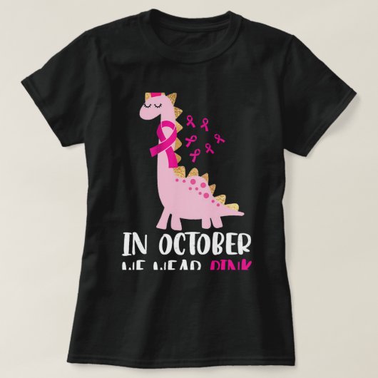 BC overlevende in oktober Draag we roze borstkanke T-shirt (Design voorkant)