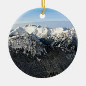 BC Snowy Mountains Keramisch Ornament (Voorkant)