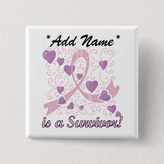  BC Survivor Square Button (Voorkant)