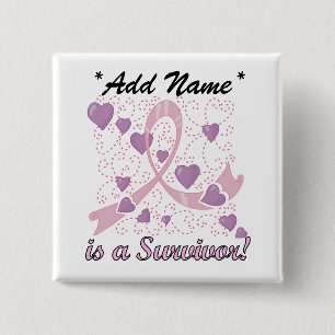 BC Survivor Square Button