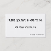 bc visitekaartje (Achterkant)