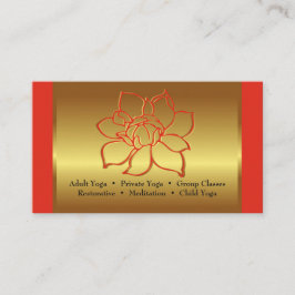 BC voor Yoga Instructeur of beauty studio Visitekaartje