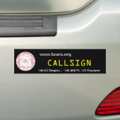 BCARS Bumpersticker 2012-101 BG (zwart) (Op auto)