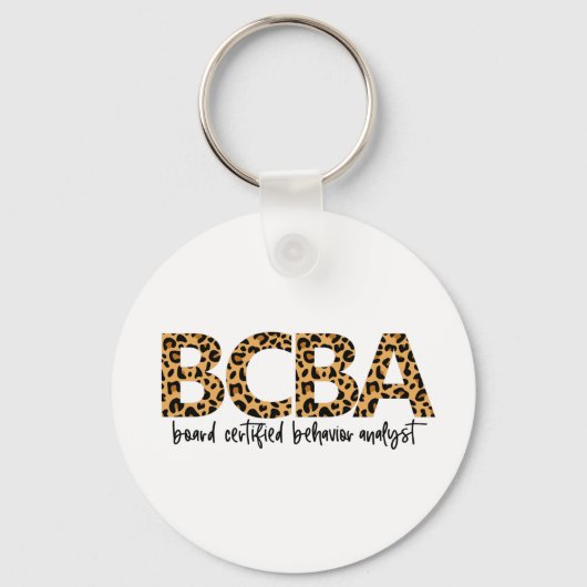 BCBA, bcba gift, gedragsanalist, ABA, BCBA Sleutelhanger (Voorkant)