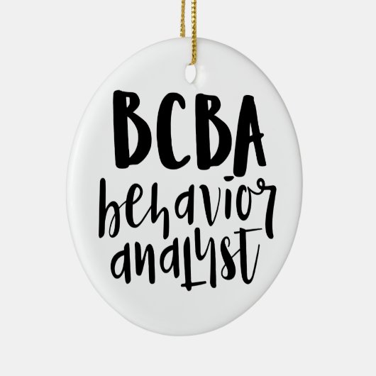BCBA, BCBA gift, gedragsanalist, Keramisch Ornament (Rechts)
