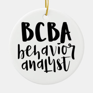 BCBA, BCBA gift, gedragsanalist, Keramisch Ornament