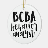 BCBA, BCBA gift, gedragsanalist, Keramisch Ornament (Links)