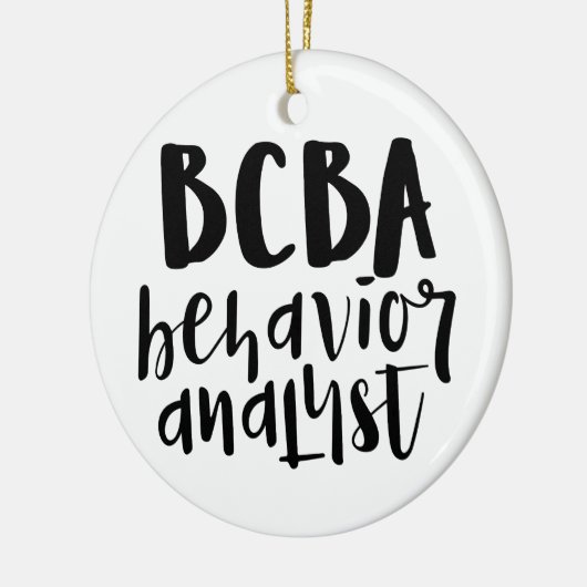 BCBA, BCBA gift, gedragsanalist, Keramisch Ornament (Links)