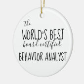 BCBA, Gedragsanalist, BCBA-cadeaus, ABA Keramisch Ornament (Links)