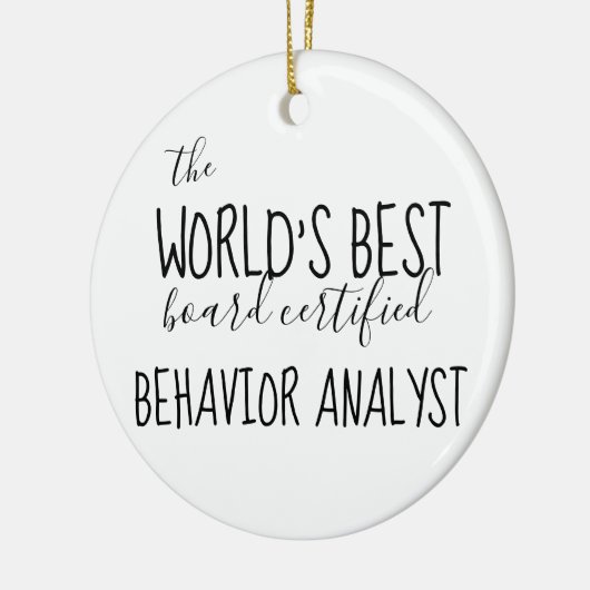 BCBA, Gedragsanalist, BCBA-cadeaus, ABA Keramisch Ornament (Links)