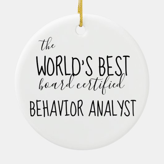 BCBA, Gedragsanalist, BCBA-cadeaus, ABA Keramisch Ornament (Achterkant)