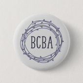 BCBA, Gedragsanalist, BCBA Ronde Button 5,7 Cm (Voorkant)