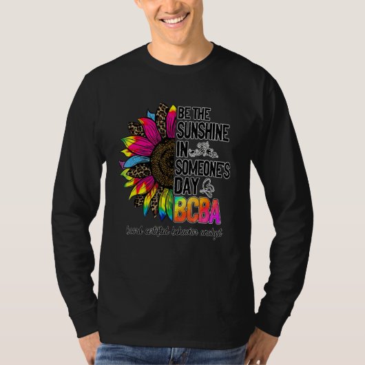 Bcba-zonnebloem is het zonnebaasthermisch gedrag t-shirt (Voorkant)