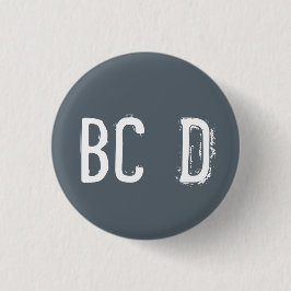 "BCD" Alfabet Collectible (#4) Ronde Button 3,2 Cm