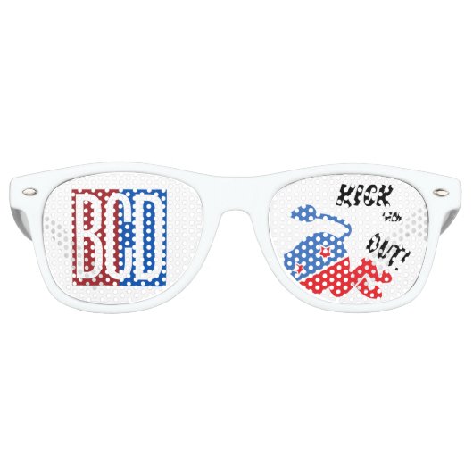 BCD Kick 'Em Out-bril Retro Zonnebril (Voorkant)