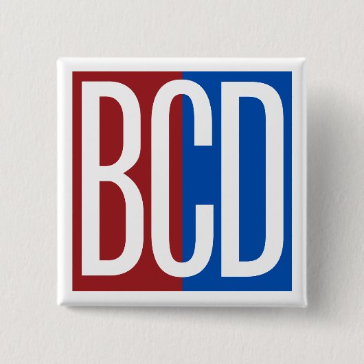 BCD vierkante knop Button 5,1 Cm (Voorkant)