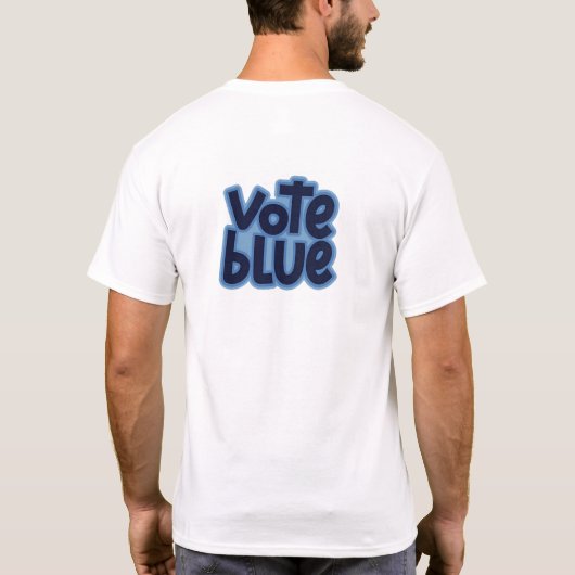 BCD Vote Blue T-Shirt (Achterkant)