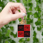 BCF Black en Red Bike Sleutelhanger (Hand)