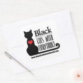 BCHR Black gaat met alles mee! Trekkers (x6) Vierkante Sticker (Envelop)