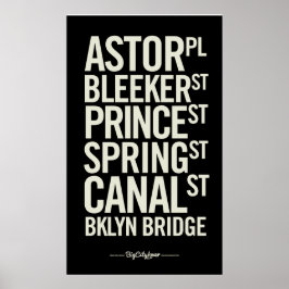 BCL Moderne Subway Signs Posters