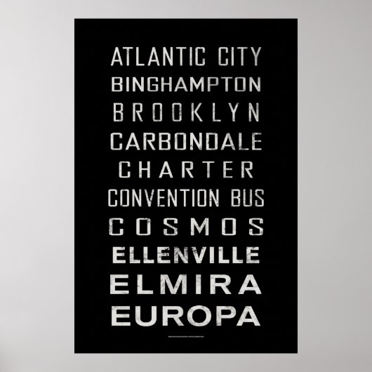  bcl-onderhandse metro: Atlantic City Poster (Voorkant)