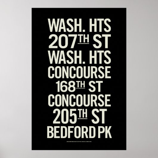 BCL  Subway Signs Posters (Voorkant)