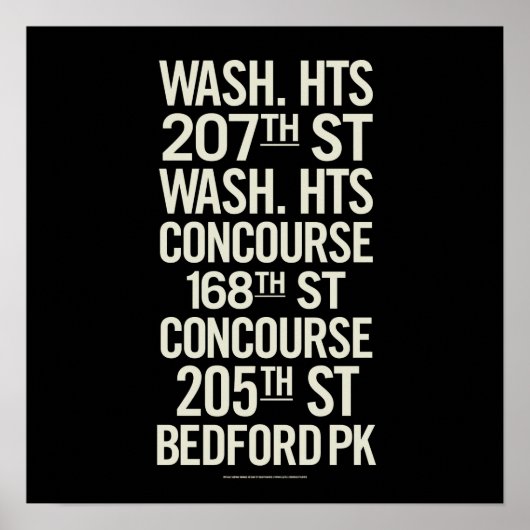 BCL -subwegtekens Poster (Voorkant)