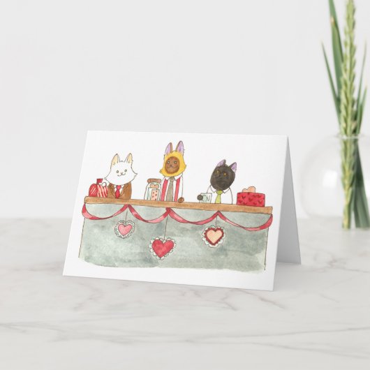 BCN nieuwsdesk valentijn. Feestdagen Kaart (Voorkant)