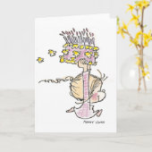 BD-001 het Lopen van het feestvarken Kaart (Gele Bloem)