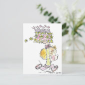 BD-001a Verjaardag Jongen Hardlopen Briefkaart (Staand voorkant)