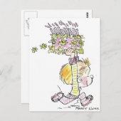 BD-001a Verjaardag Jongen Hardlopen Briefkaart (Voorkant / Achterkant)