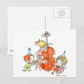 BD-005 Verjaardagsband Briefkaart (Voorkant / Achterkant)